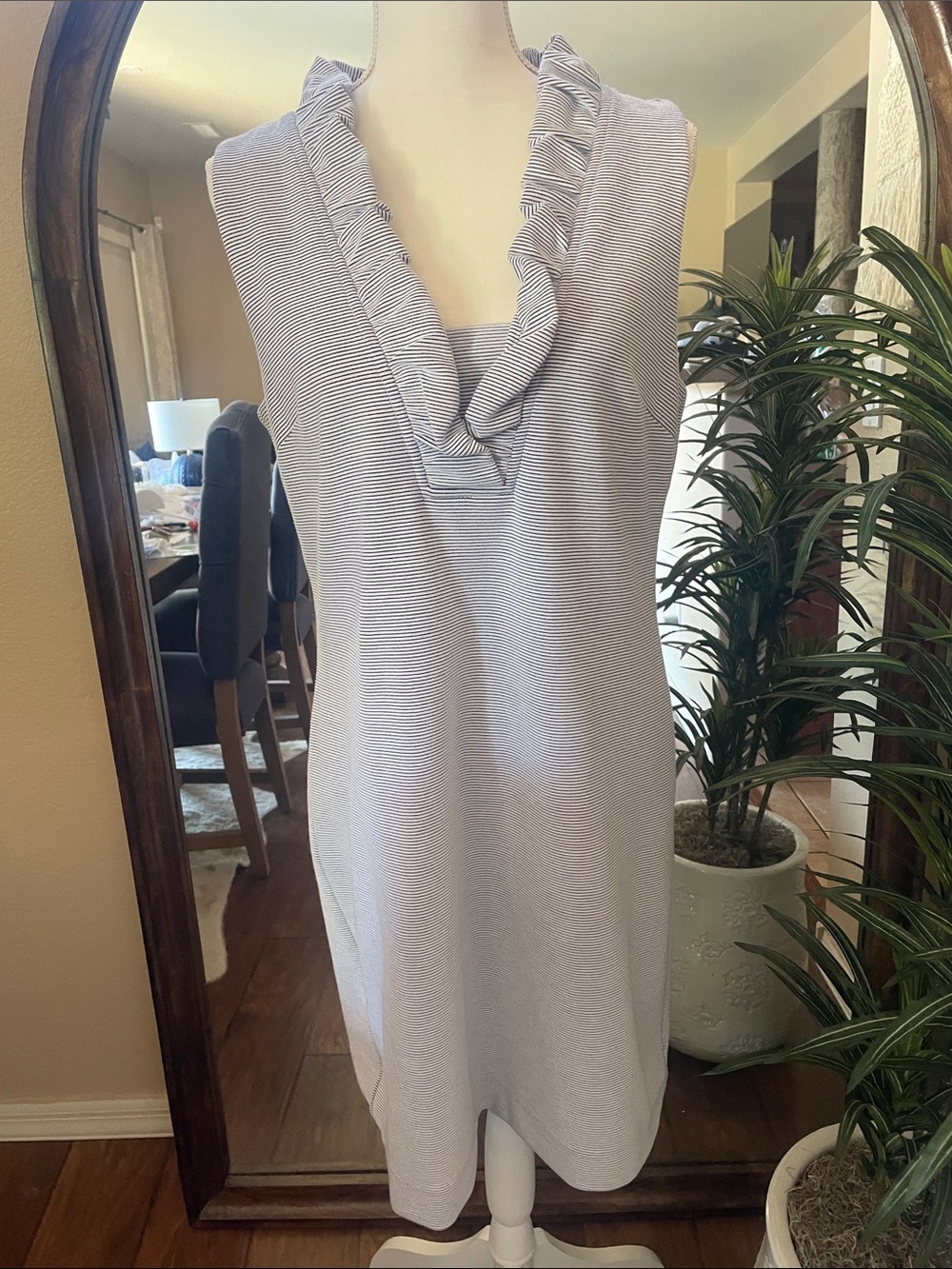 New Lilly Pulitzer Tisbury Shift Dress True Navy Lucky Catch Stripe Large